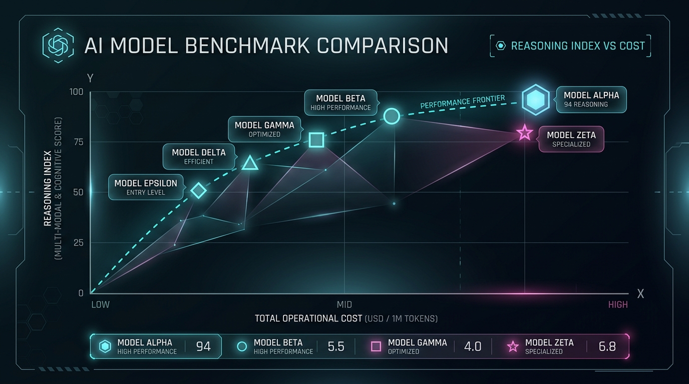 GPT-5.6 Sol Reasoning Index vs Operational Cost Benchmark Chart